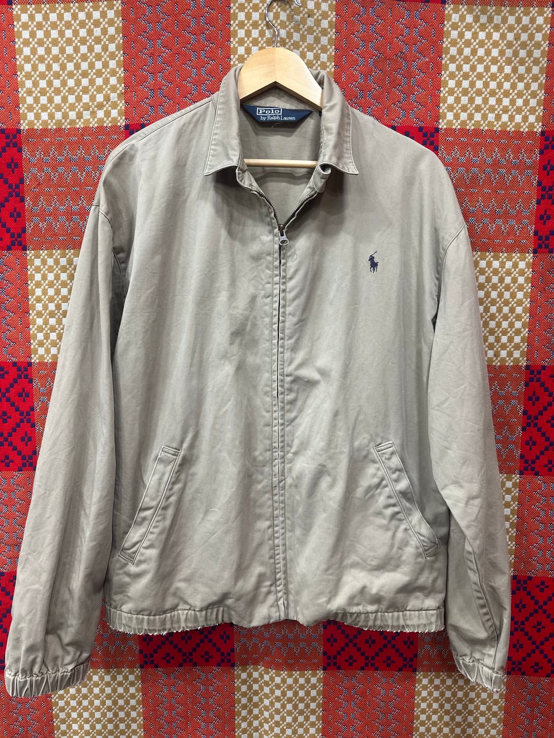 폴로 랄프로렌 베이지 블루종 자켓 L 상품이미지1