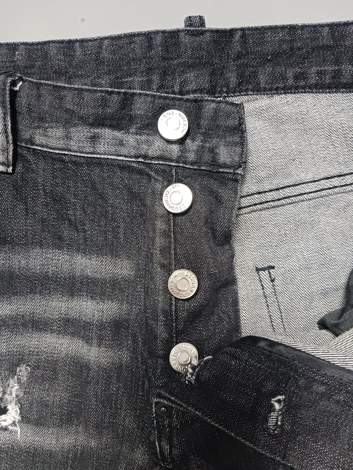 [50] 디스퀘어드2 로고프린팅 타이디바이커 블랙진 청바지 34 35 상품이미지6