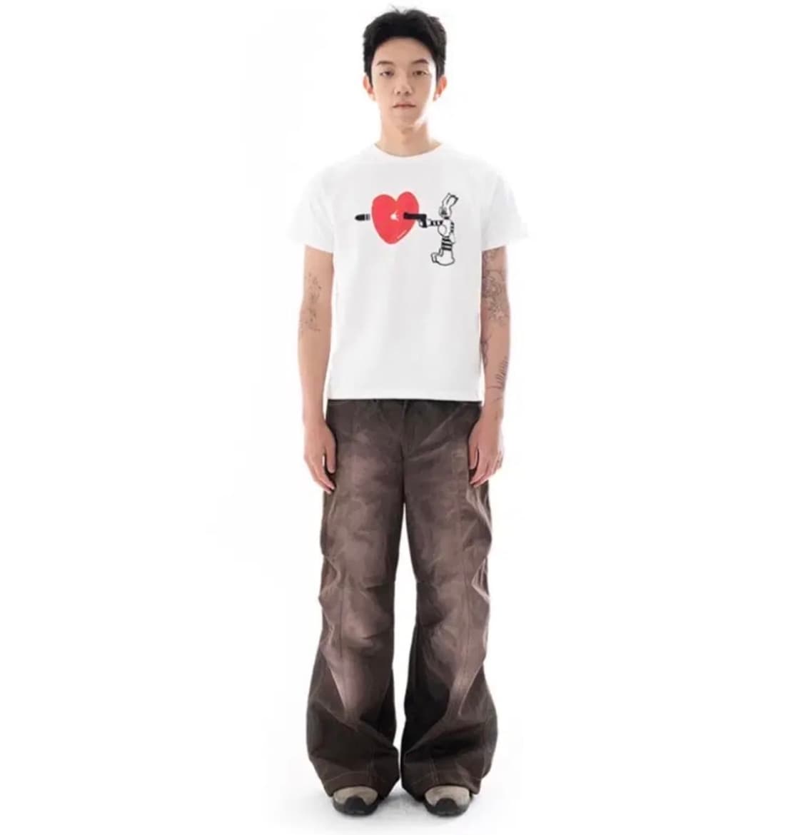 Sprayed Denim Pants 상품이미지1