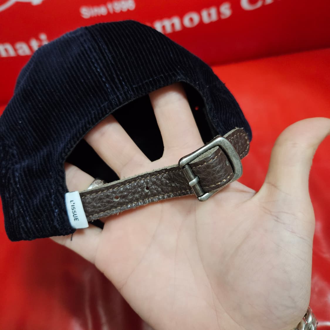 리슈(L'ISSUE) 22ss 네이비 코듀로이 볼캡 Free 상품이미지6