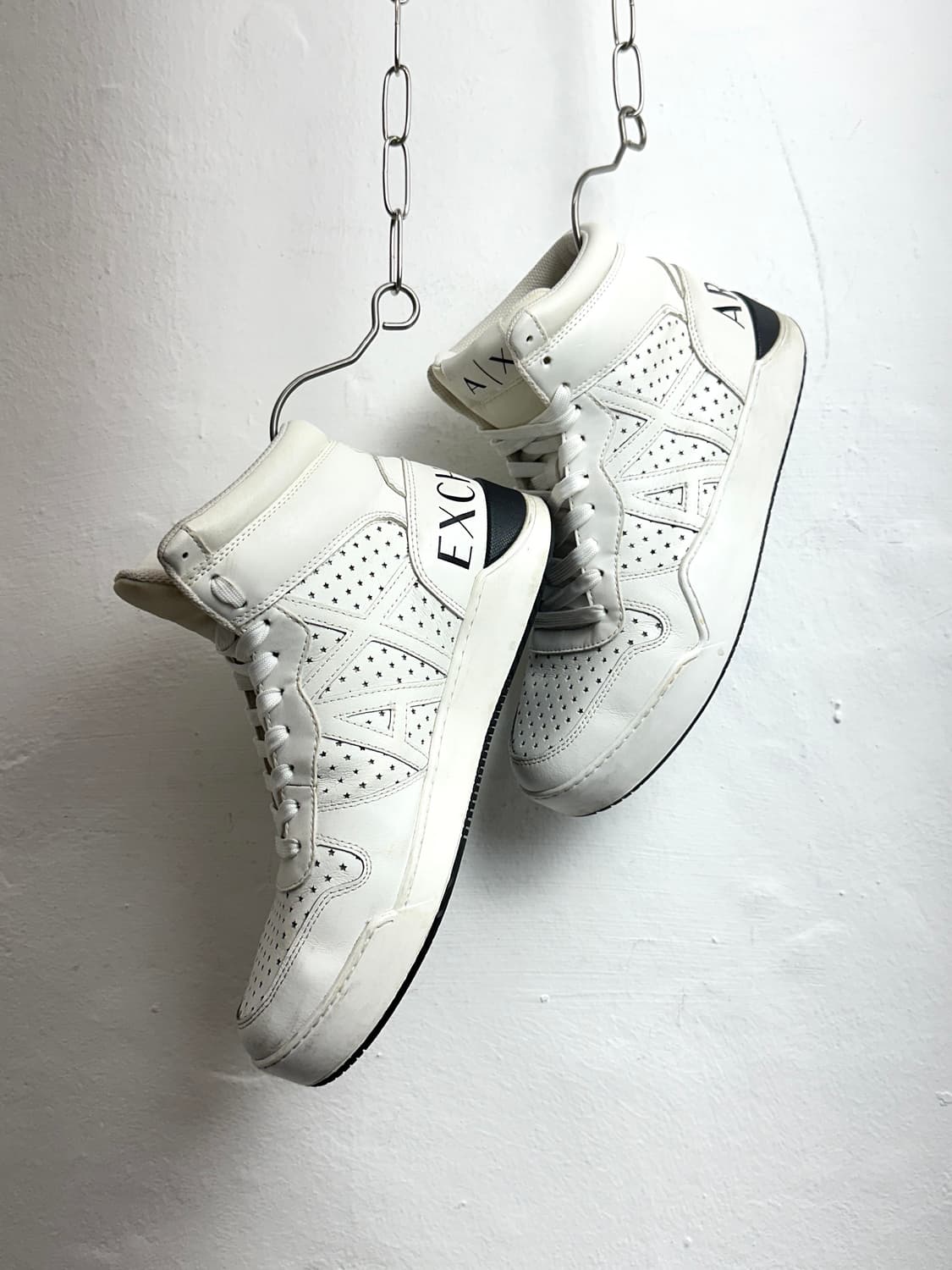 Armani Exchange High-Cut Leather Sneaker 상품이미지3