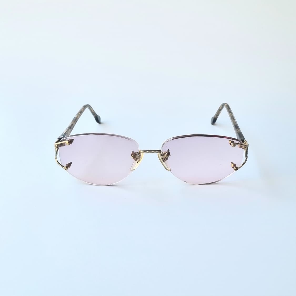 데드스탁 클래식 레트로무테 오벌쉐임 안경테577 상품이미지2