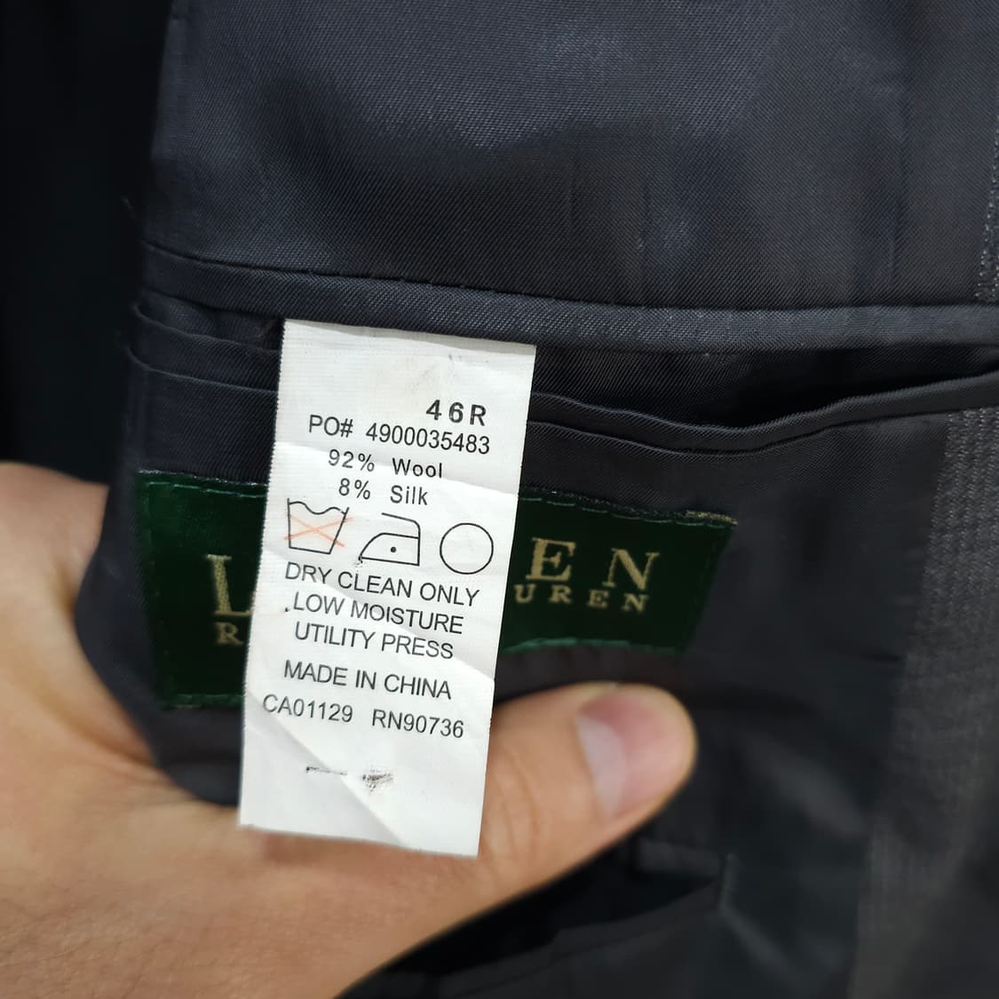 LAUREN RALPH LAUREN 울 실크 2버튼 자켓- 46R 상품이미지8