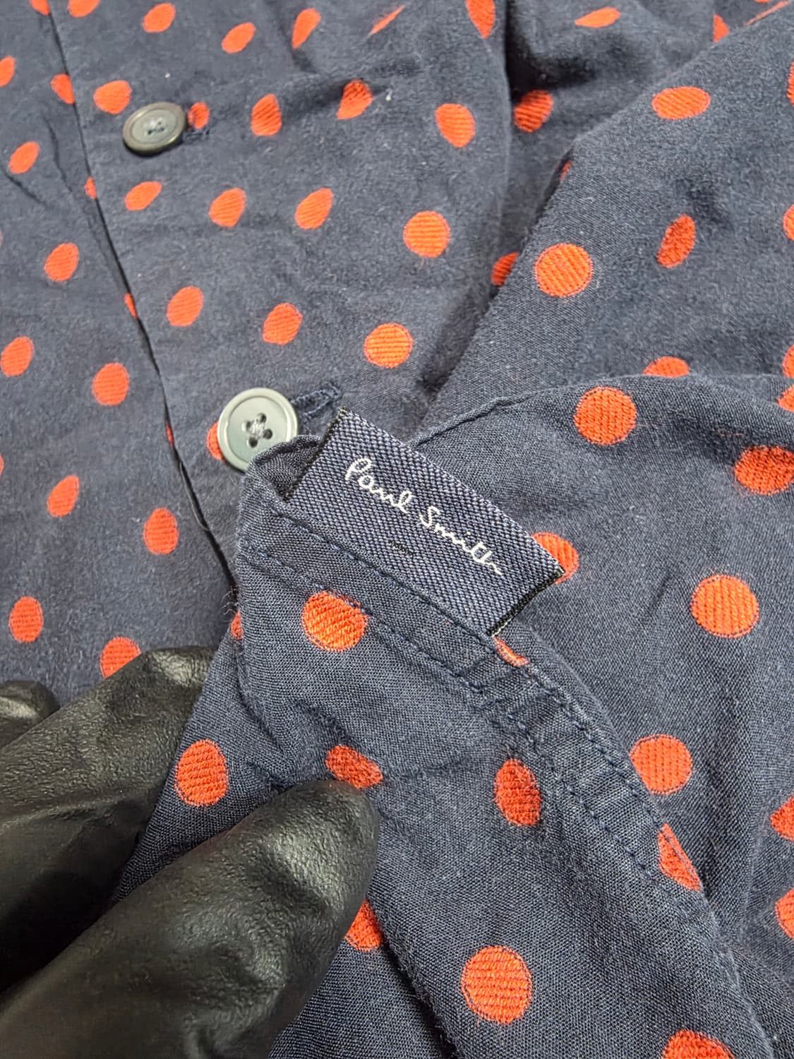 Paul Smith 폴스미스 네이비 도트 셔츠 M (세미캐주얼) 상품이미지5