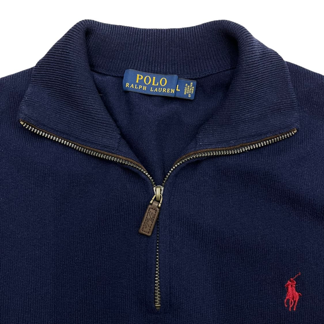 폴로 랄프로렌 레드포니 네이비 반집업 L 상품이미지4