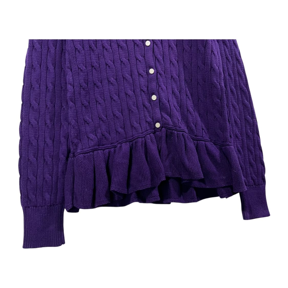 [POLO] 폴로랄프로렌 프릴 꽈배기 니트 가디건 상품이미지3