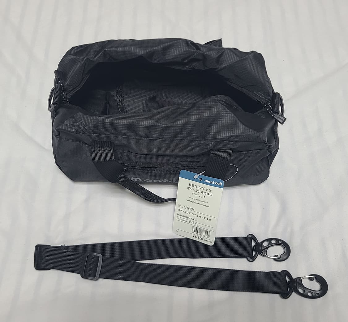 몽벨 포터블 경량 숄더백 18L ( 새상품 )남녀공용 상품이미지7