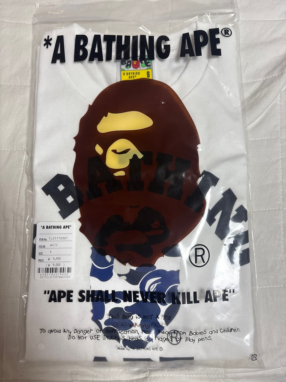 베이프 반팔S(미개봉) 상품이미지1