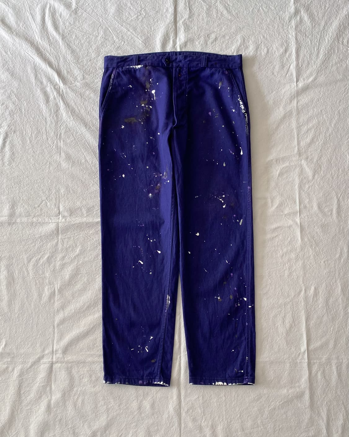 빈티지 오리지널 페인팅 프렌치 워크팬츠 005 상품이미지1