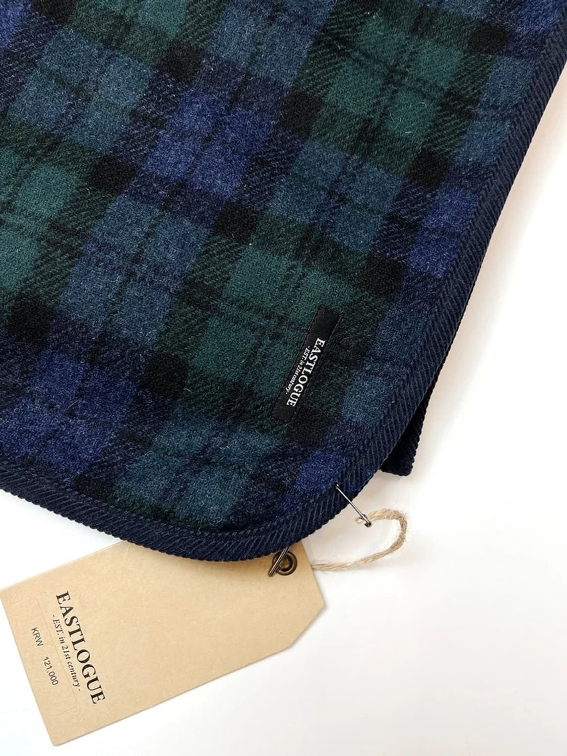 이스트로그 EASTLOGUE 타탄 울 체크 목도리 A1439 상품이미지4