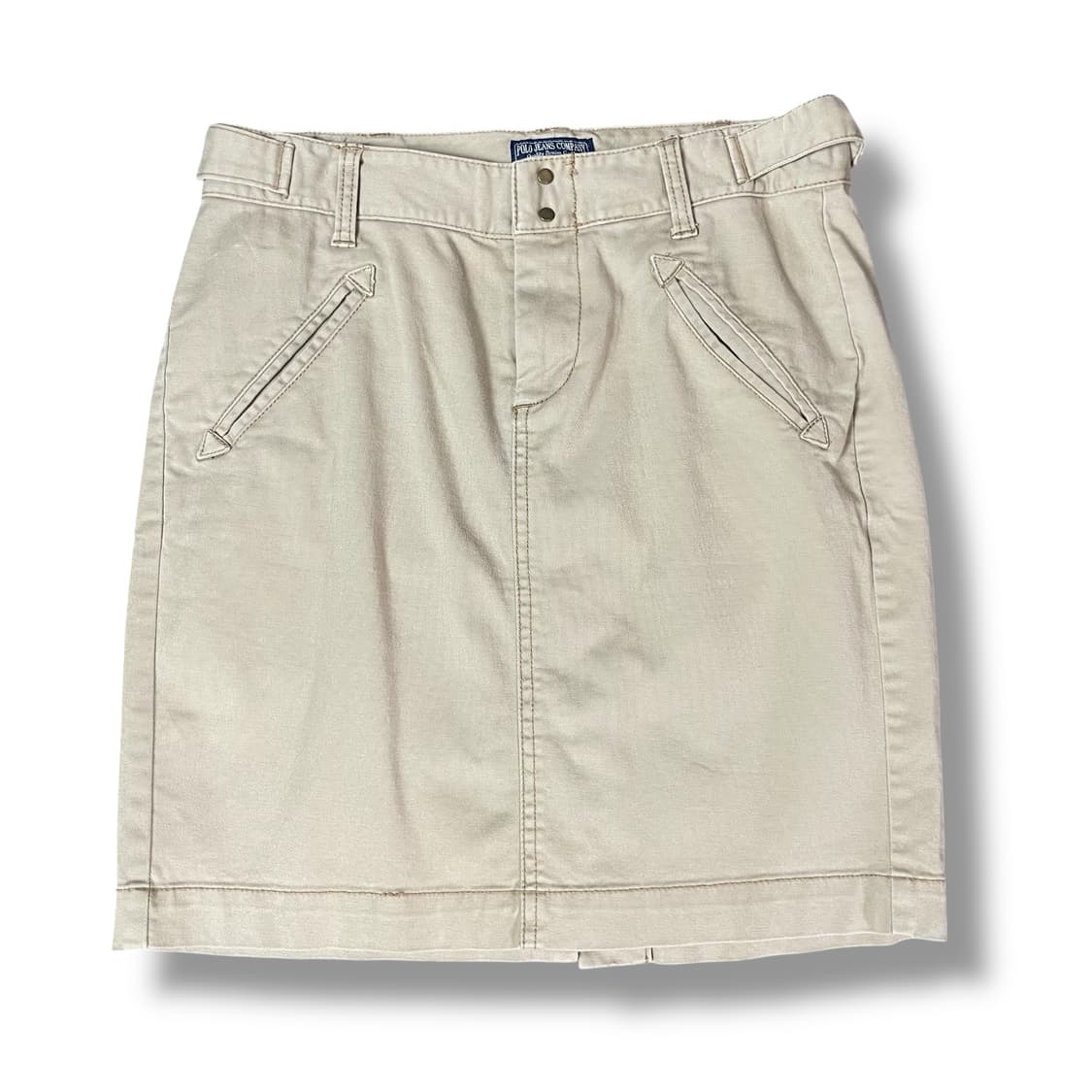 (30) 폴로진스 베이지 코튼 미니 스커트 26 상품이미지1