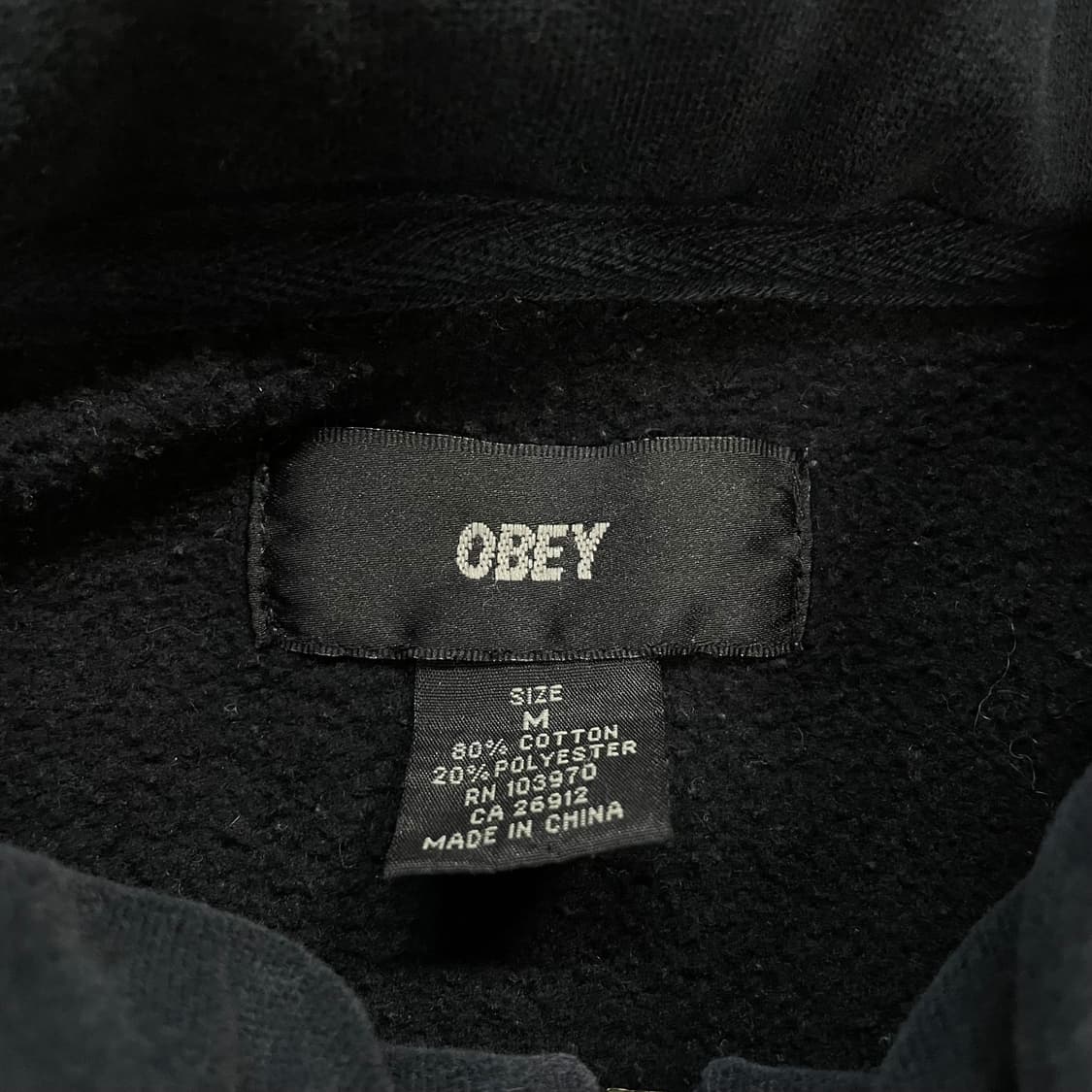 오베이 Obey 버터플라이 트랙 집업 자켓 블랙 상품이미지4