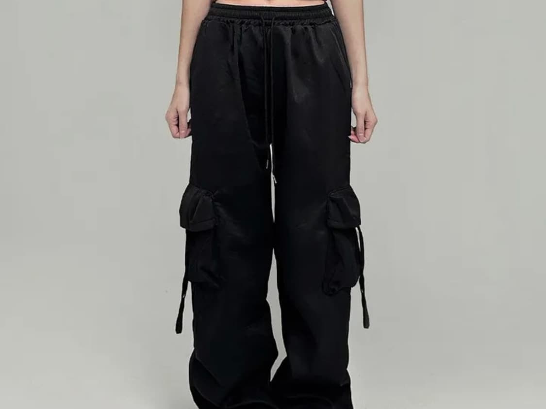 (새상품) 블랙 카고 팬츠 상품이미지1