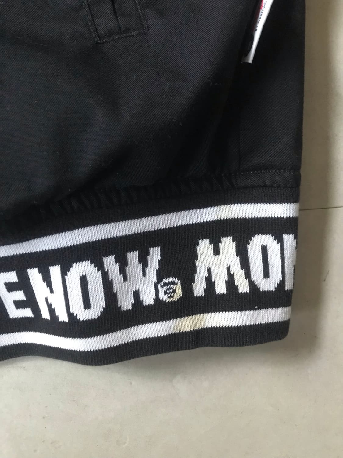 에이프 카모 블랙 리버시블 빅로고 바시티자켓 상품이미지7