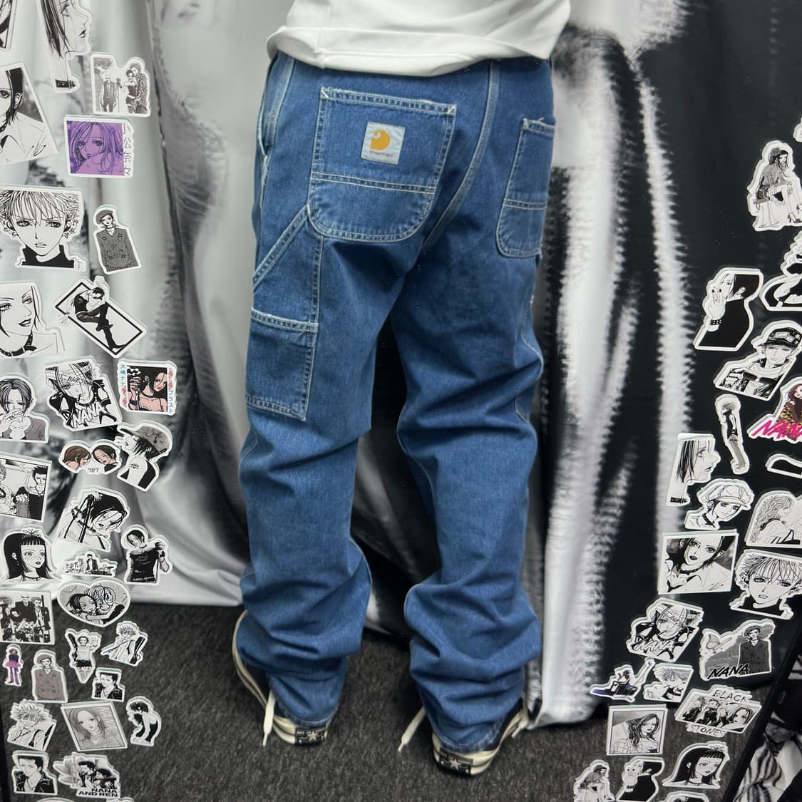 칼하트 싱글니 중청 데님팬츠 상품이미지2