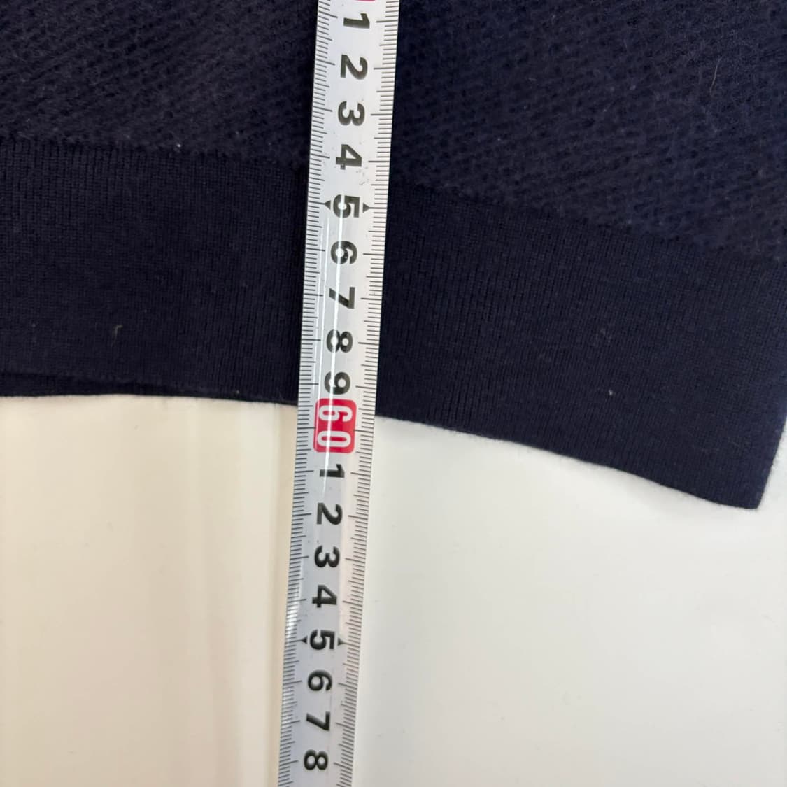 라코스테 네이비 울100% 크루넥 니트(S) 상품이미지7