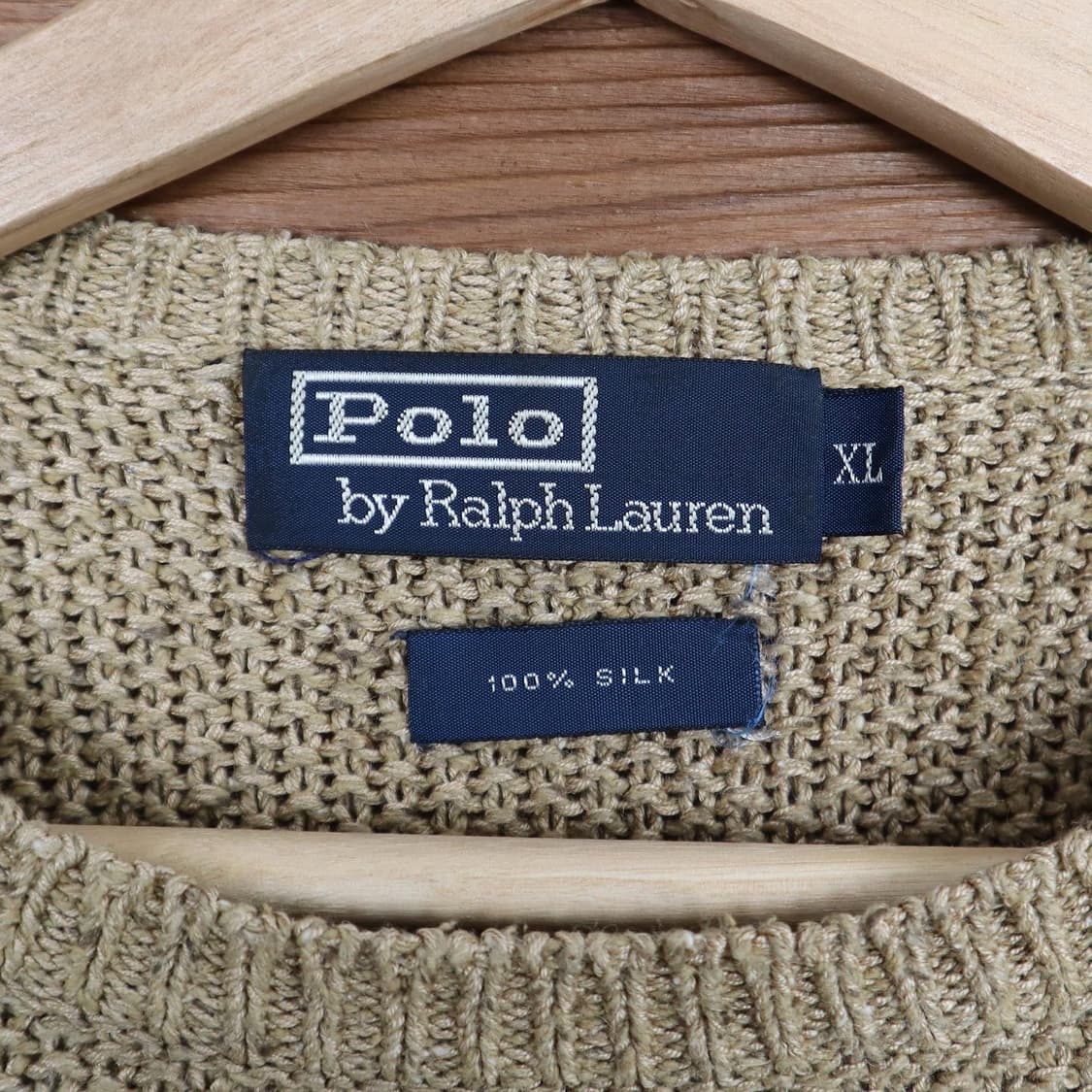 폴로 베이지 실크 니트 상품이미지5