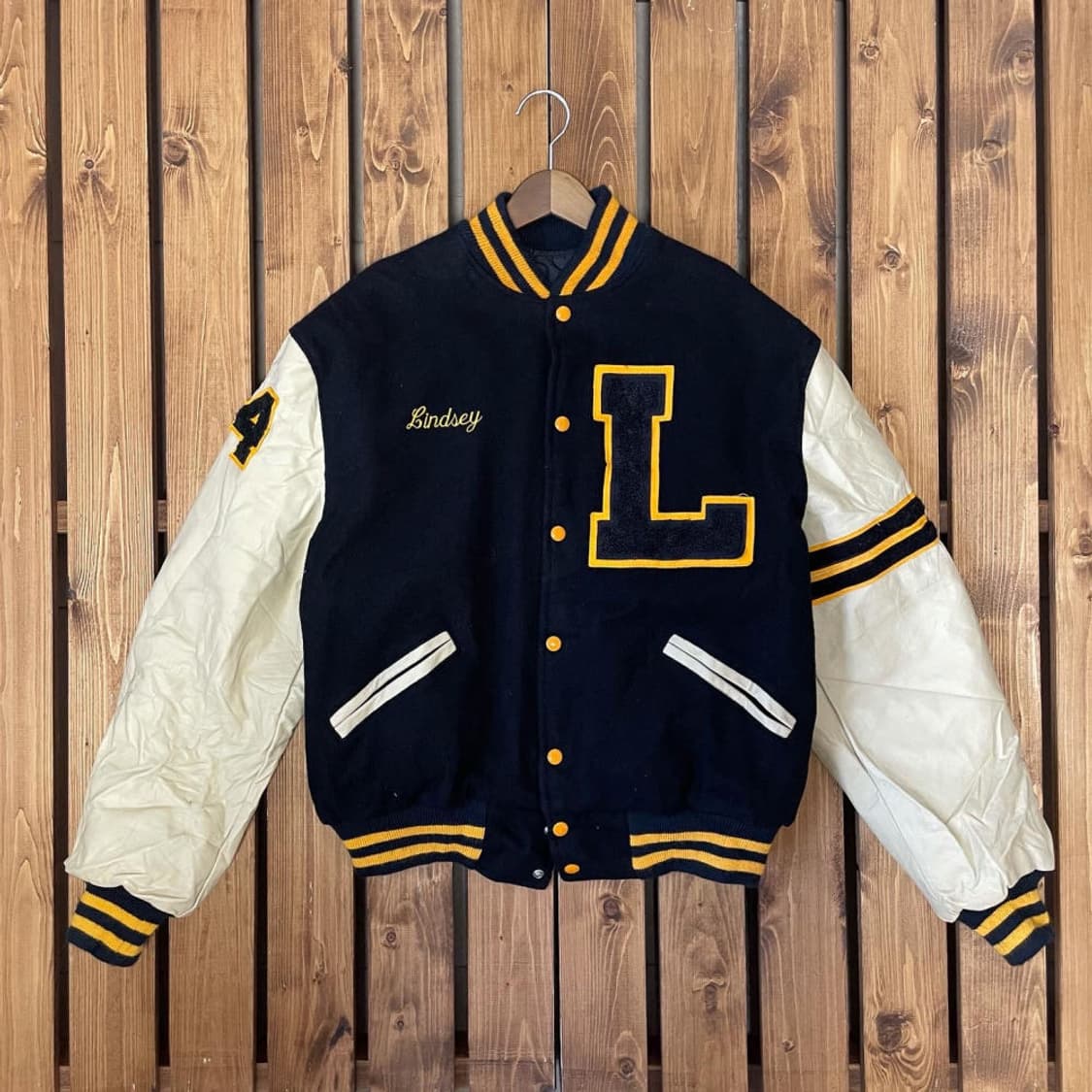 00's vtg varsity jacket 빈티지 바시티 재킷 L-XL 상품이미지1