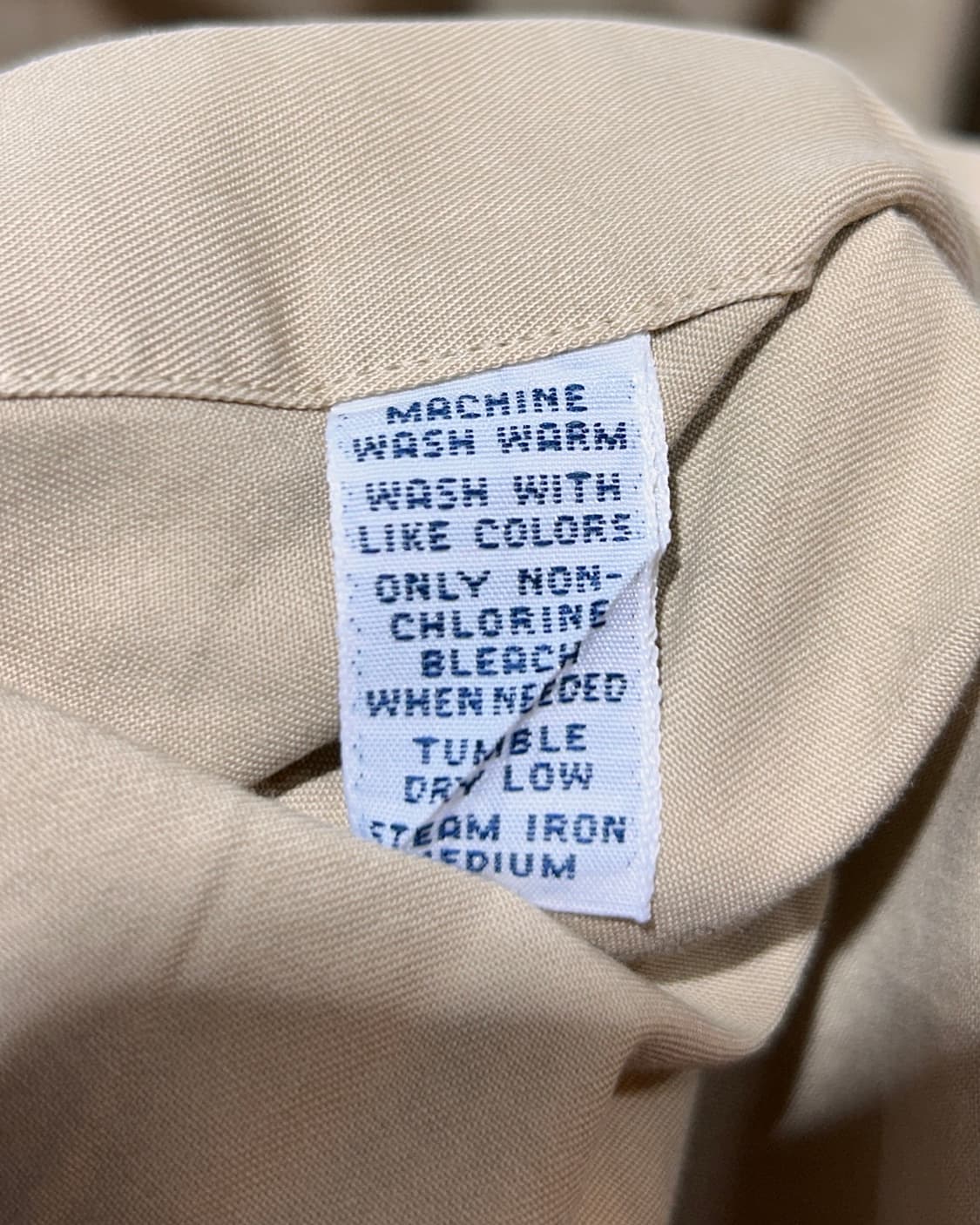 S 폴로랄프로렌 네이비 포니 클래식핏 베이지 코튼 셔츠  상품이미지6