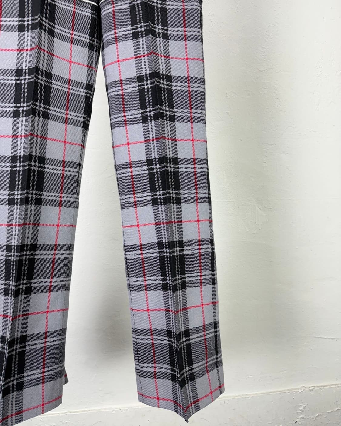 메릴 로게 블랙 타탄 컷오프 데님 팬츠 상품이미지5