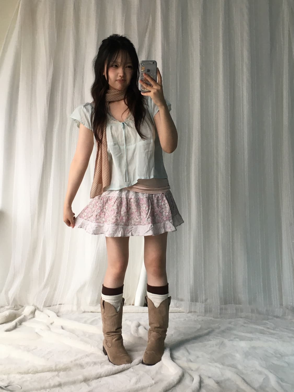 빈티지 솜사탕 파스텔 데일리 소녀 코디세트 상품이미지2