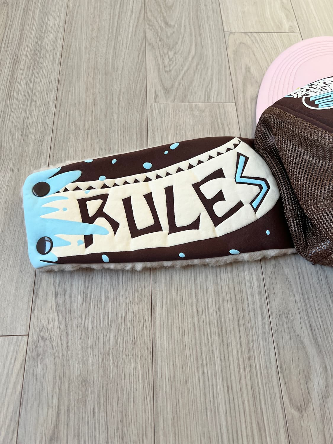 (새상품) 캐피탈 캡사이즈 룰 pt 럼버 트럭 캡 브라운 핑크 상품이미지3