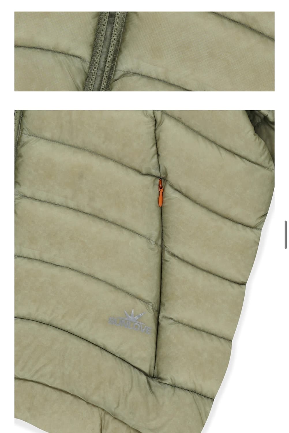 SUNLOVE Fly Light Down Jacket Khaki 상품이미지6