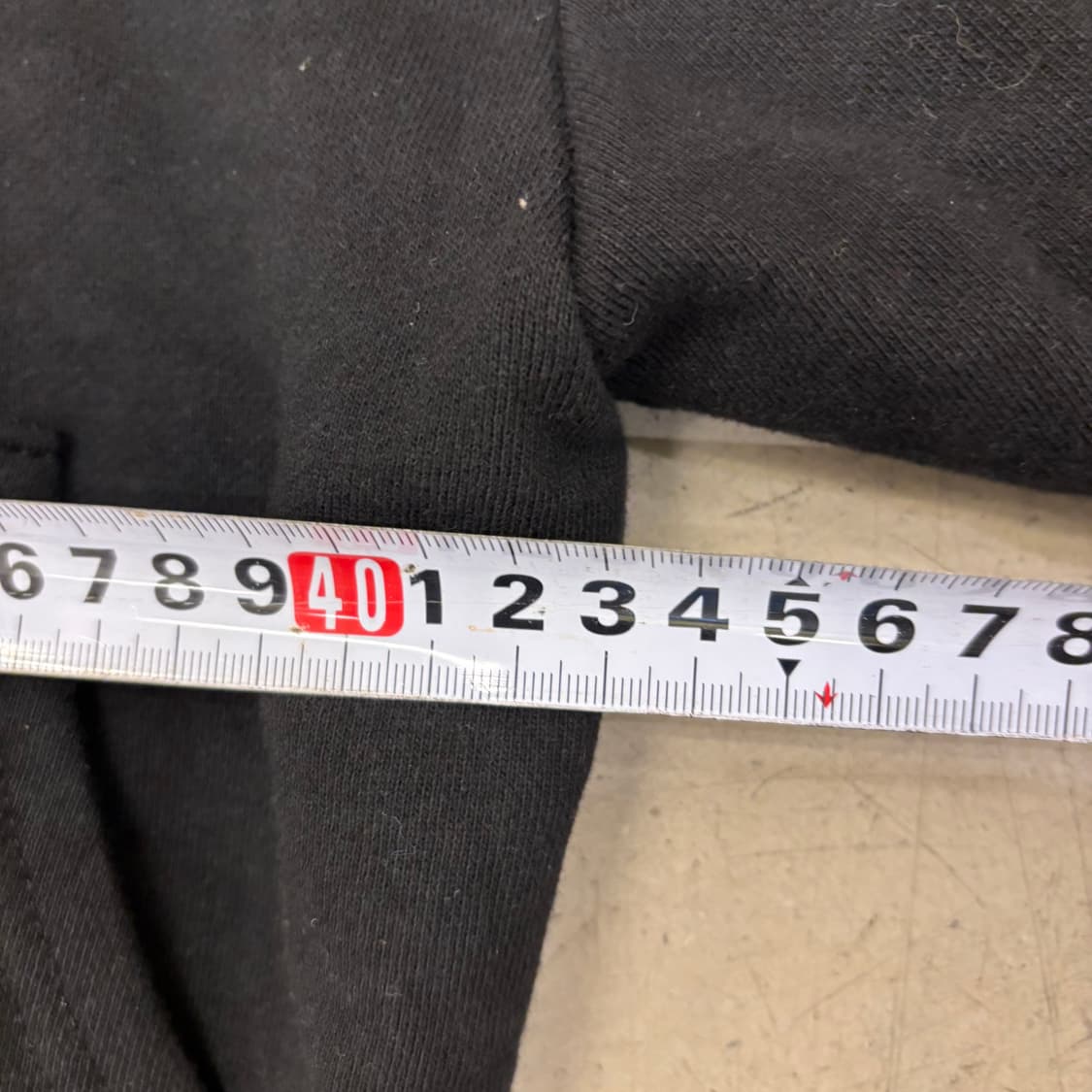 블랙 크롭 후드집업 상품이미지5