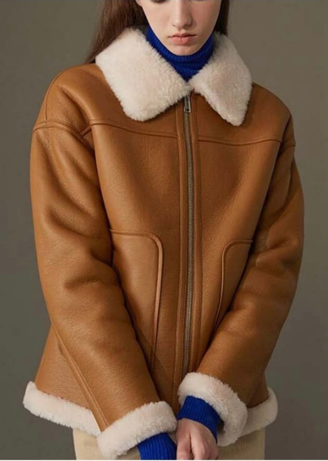 리오벨 호주산 양모 무스탕 55 상품이미지3