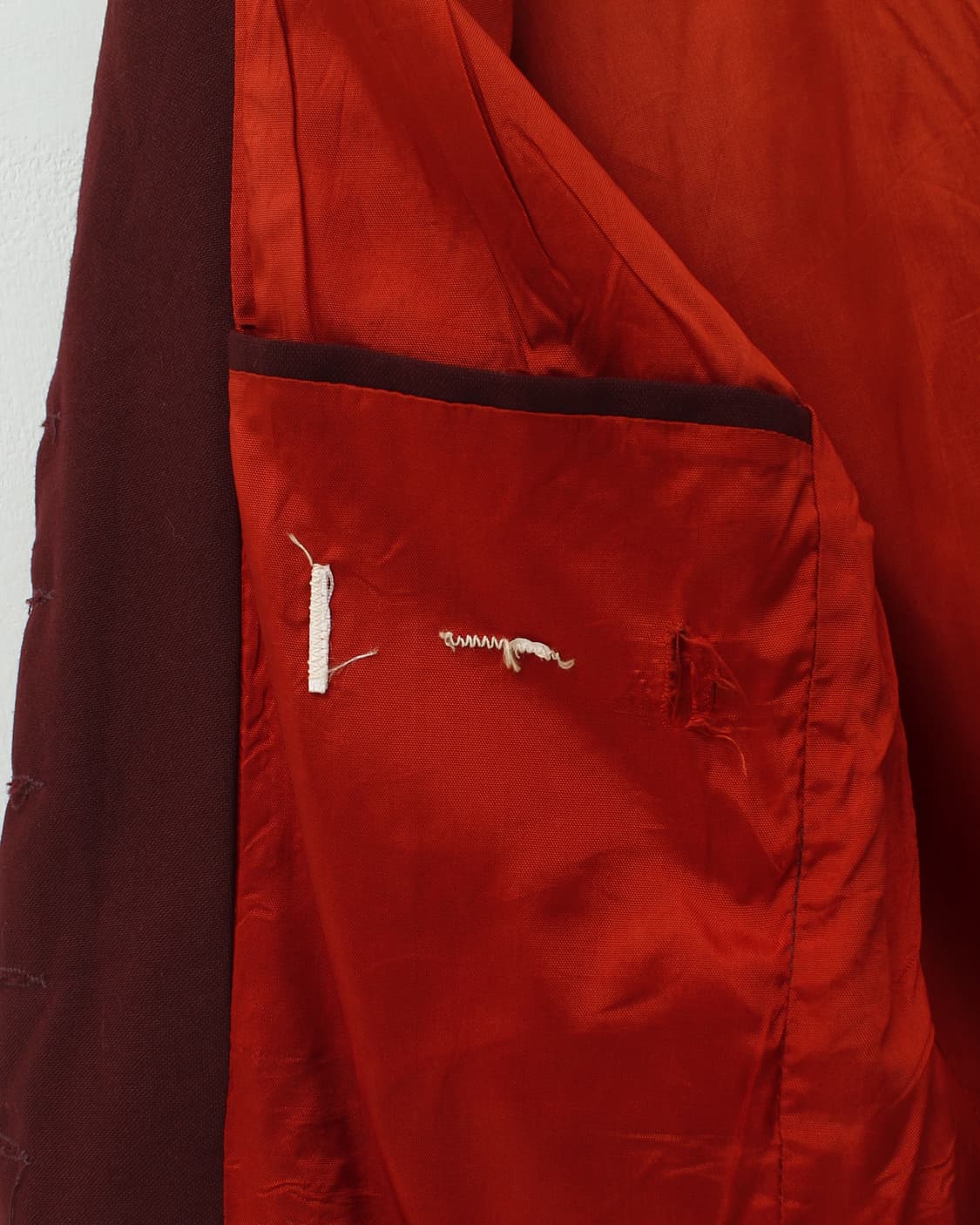 유럽 빈티지 버건디 크롭 자켓 상품이미지8