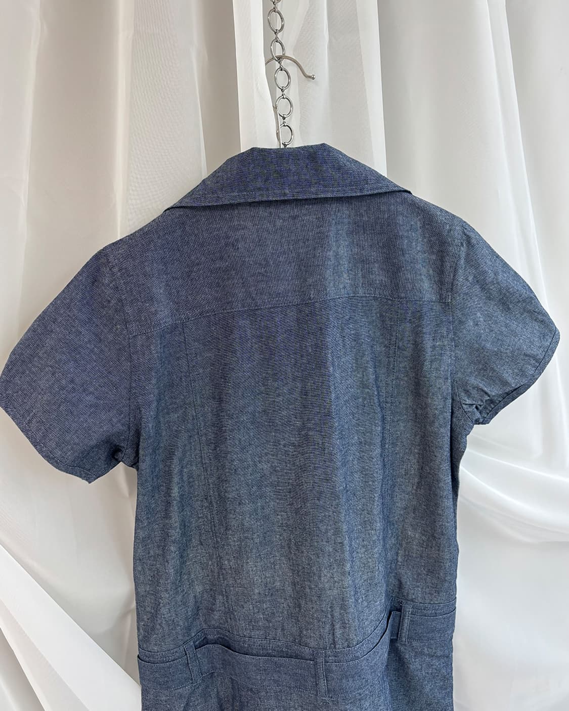 doroah denim tuck button-Up long shirts 상품이미지5