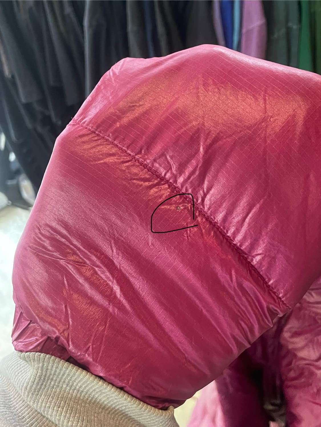 몽벨 PERTEX QUANTUM EX800 구스다운 경량패딩 L 상품이미지9