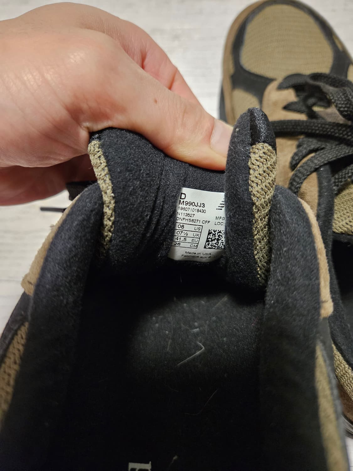 뉴발란스x자운드 990v3 브라운 블랙 260 상품이미지6