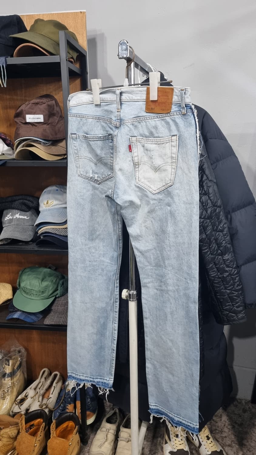 리바이스 프리미엄  501 연청바지 리버스데님 30~31 상품이미지3