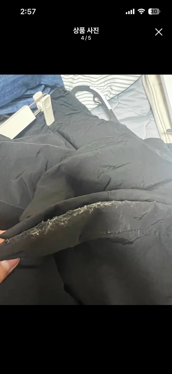 XTONZ 블랙 카고 셔링 팬츠 S 상품이미지4