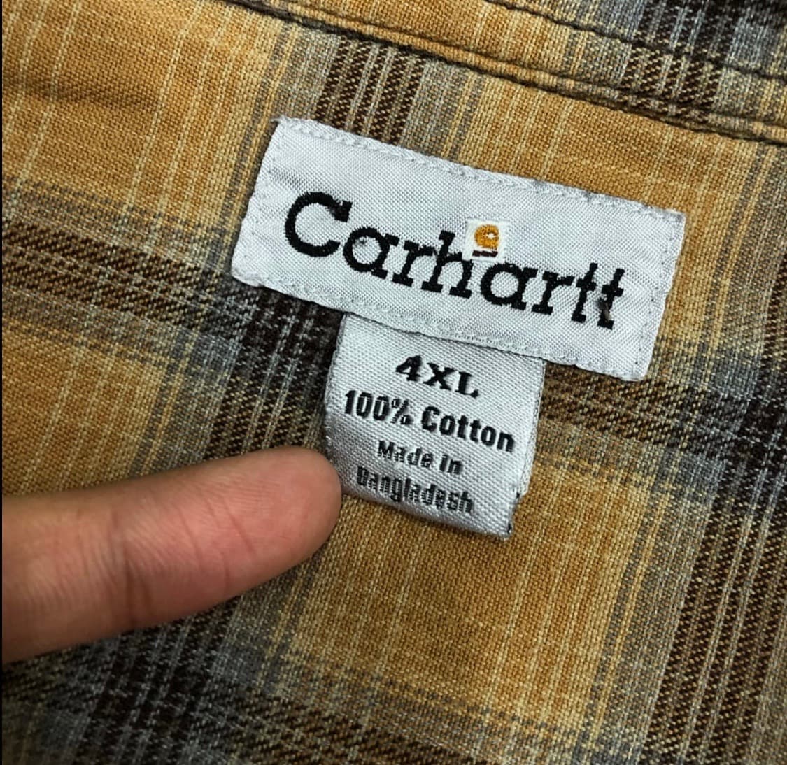 칼하트 캔버스 플란넬 라이너 워크 셔츠 자켓 4xl 상품이미지8