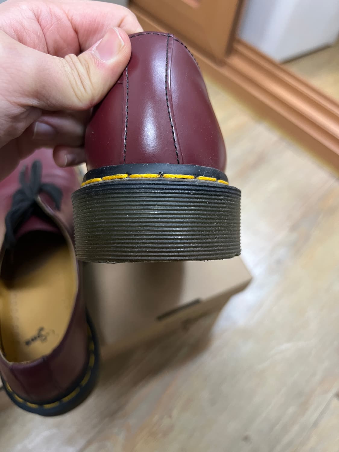 택포13) 닥터마틴 1461 체리레드 uk6 250~255 상품이미지5