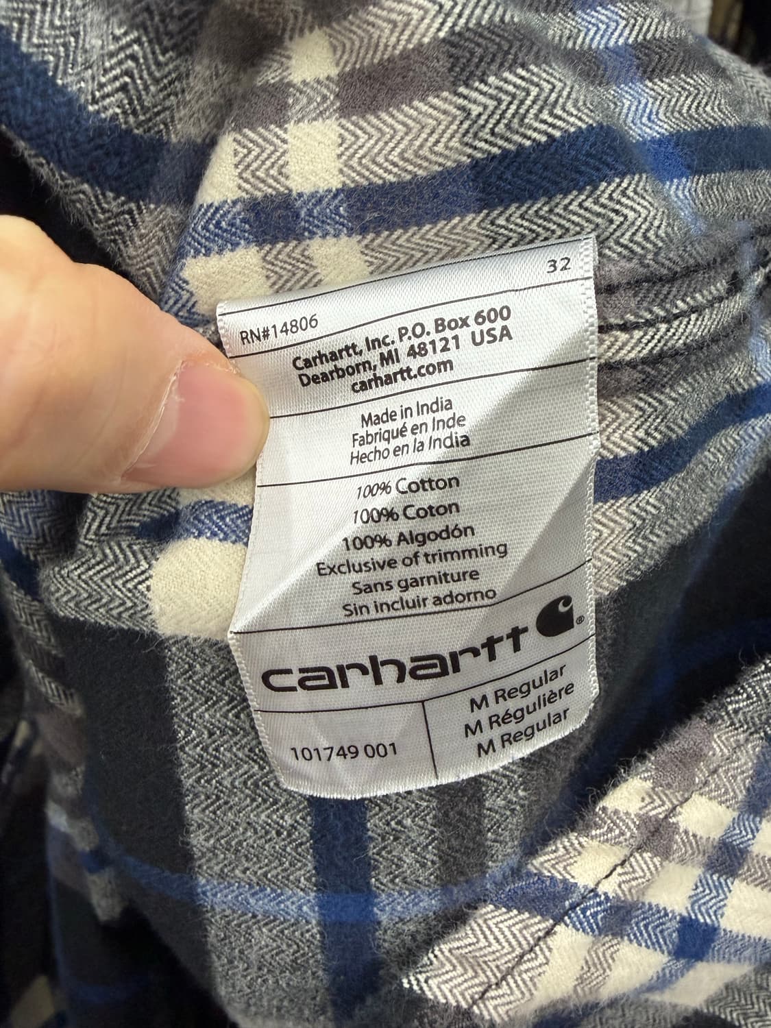 칼하트 플란넬 체크셔츠 상품이미지8