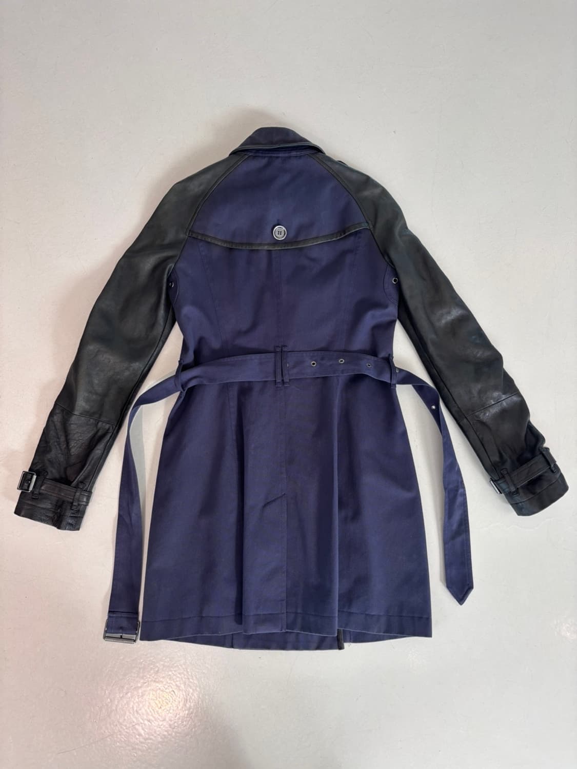 Vintage Burberry Leather Trench Coat 상품이미지6