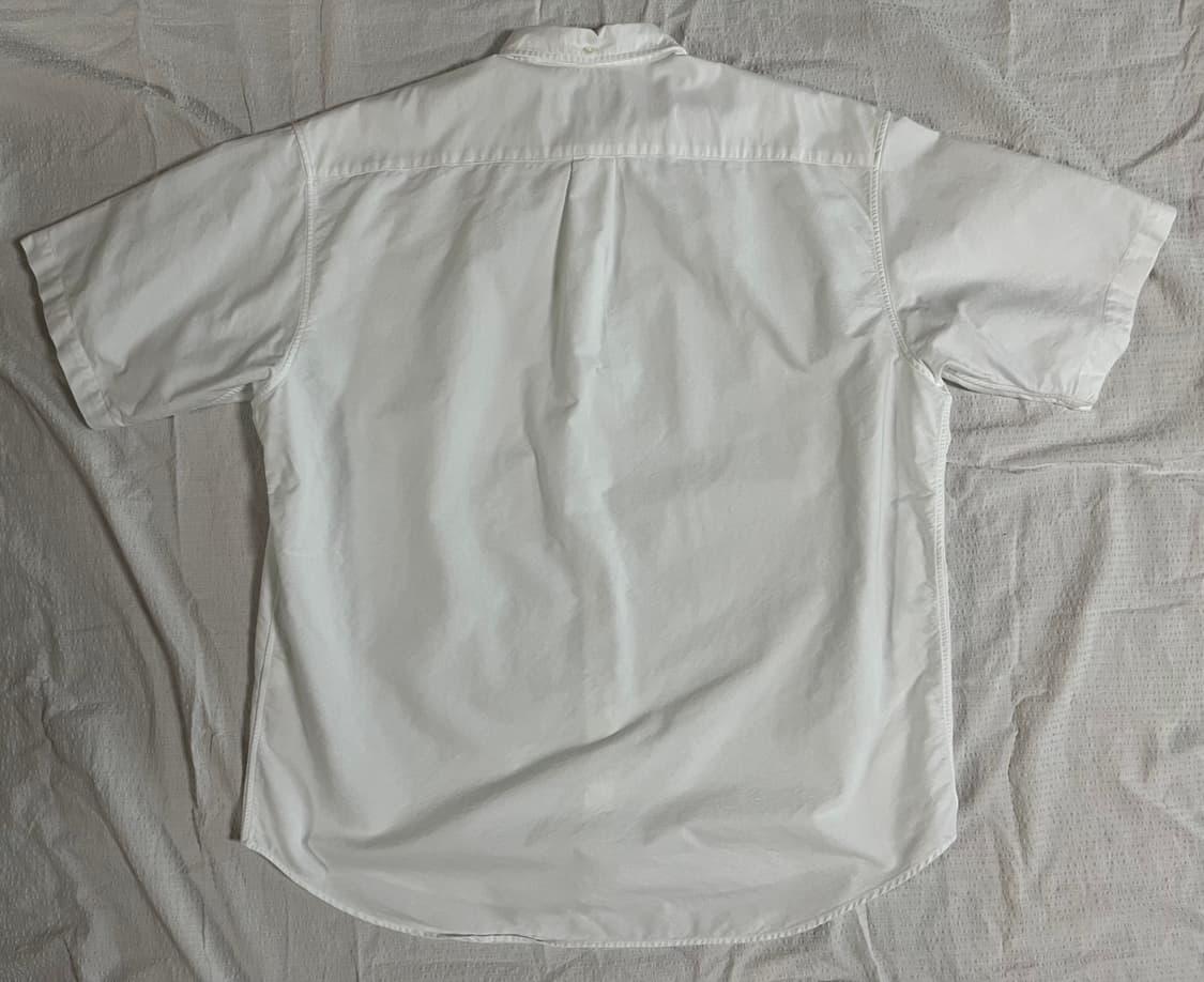 (XL)슈프림 루즈핏 옥스포드 반팔 셔츠 (화이트) 상품이미지3