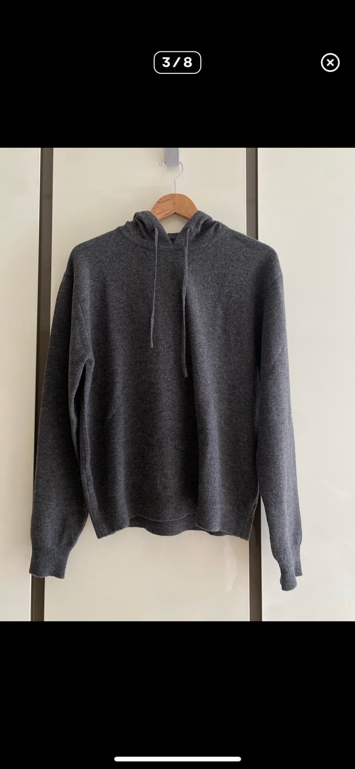 [2] 머듈 니트 후드 그레이 상품이미지1