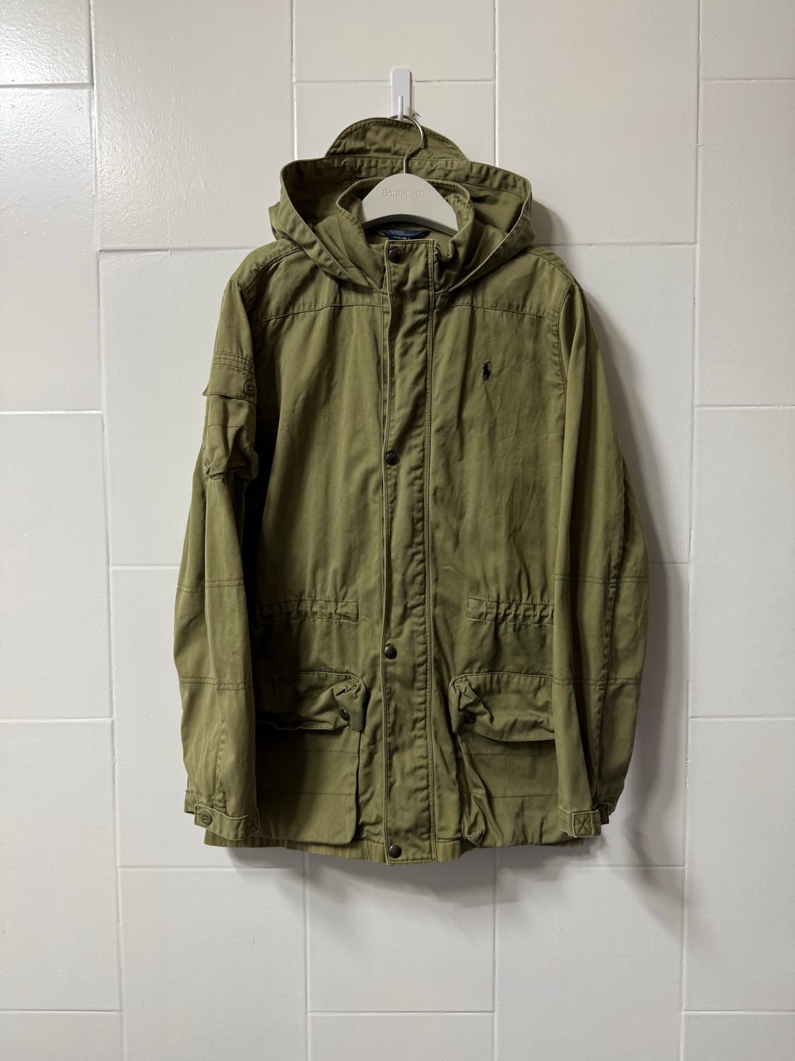 폴로랄프로렌 카키 후드 야상 자켓 상품이미지1