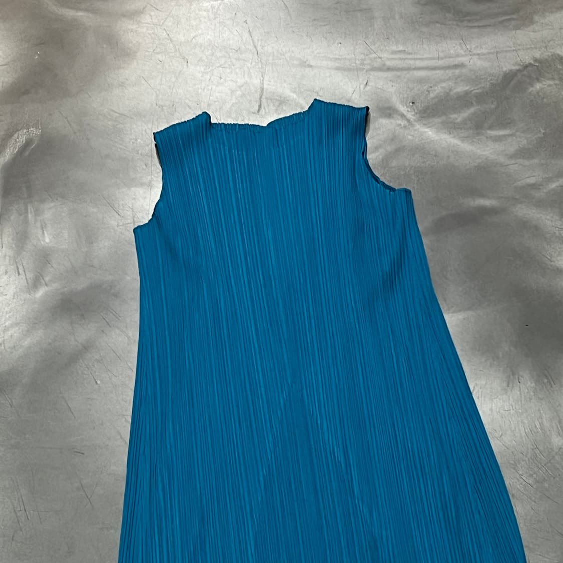  플리츠플리즈 버튼 플리츠 슬리브리스 원피스 y14866 상품이미지5