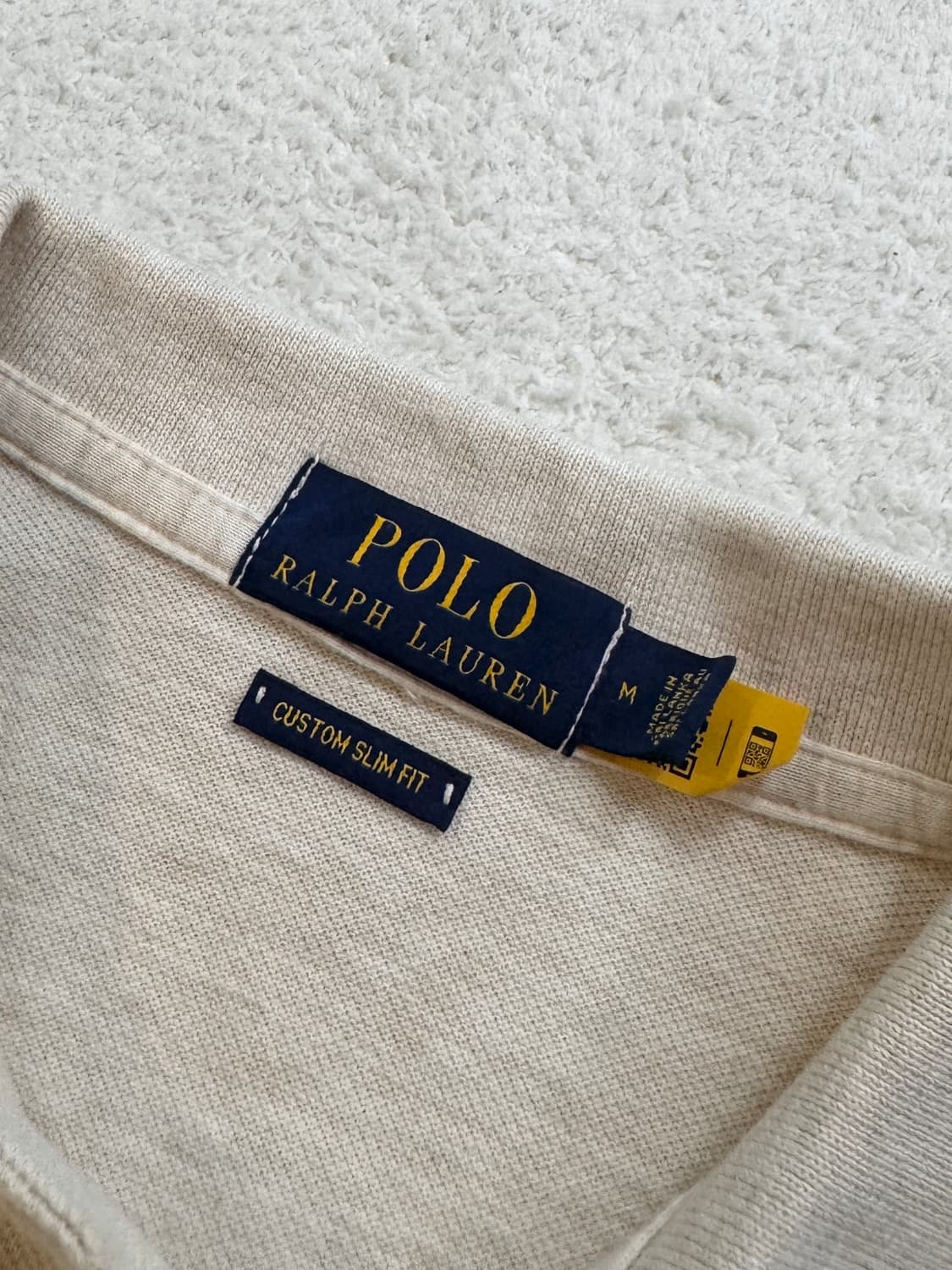 QR 폴로 오트밀 반팔 카라티 피케티 상품이미지5