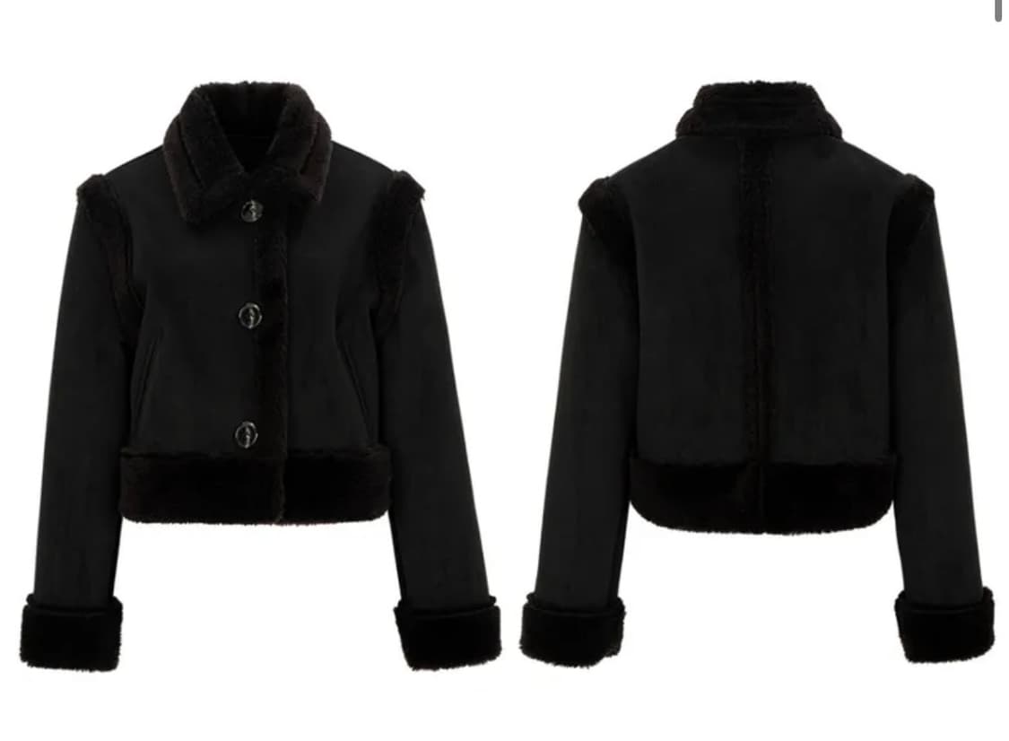 아이토브서울 바시티 무스탕 블랙 상품이미지2