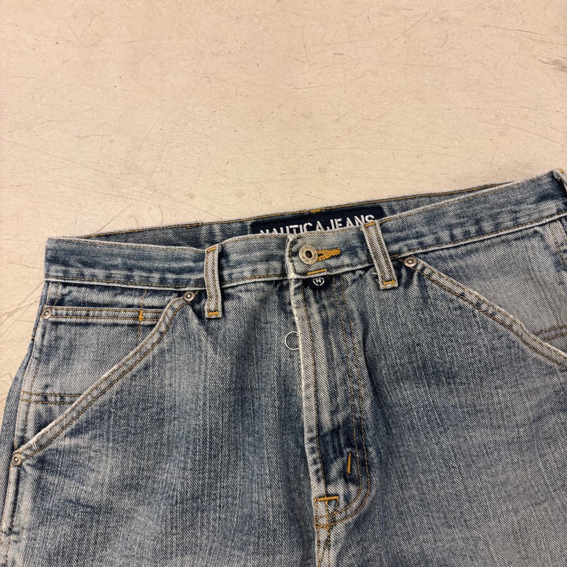 노티카 카펜터 워싱 와이드 데님 팬츠 상품이미지2