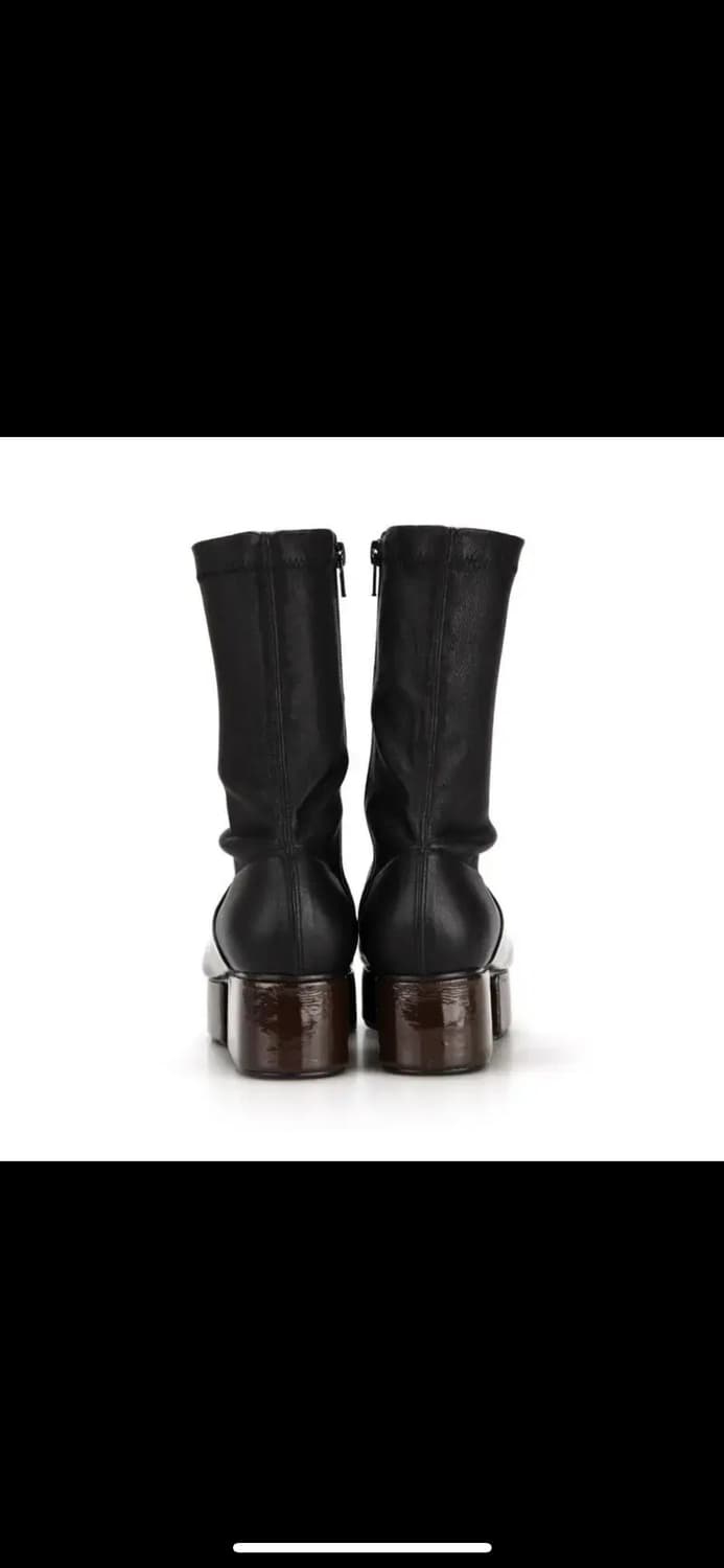 플랫아파트먼트 squared toe platform sock boots 상품이미지5