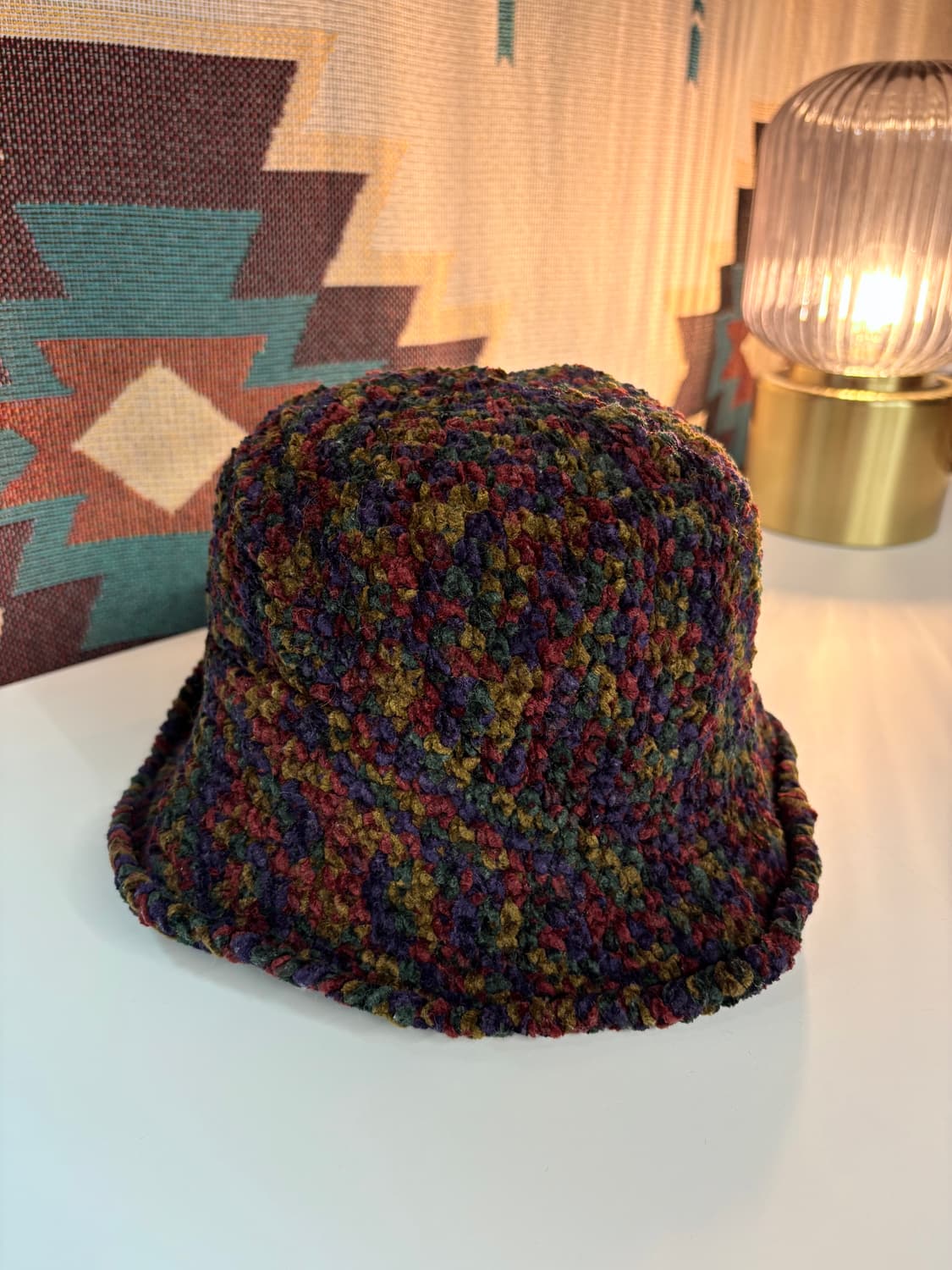 벨벳 핸드메이드 벙거지 니트 모자  상품이미지1