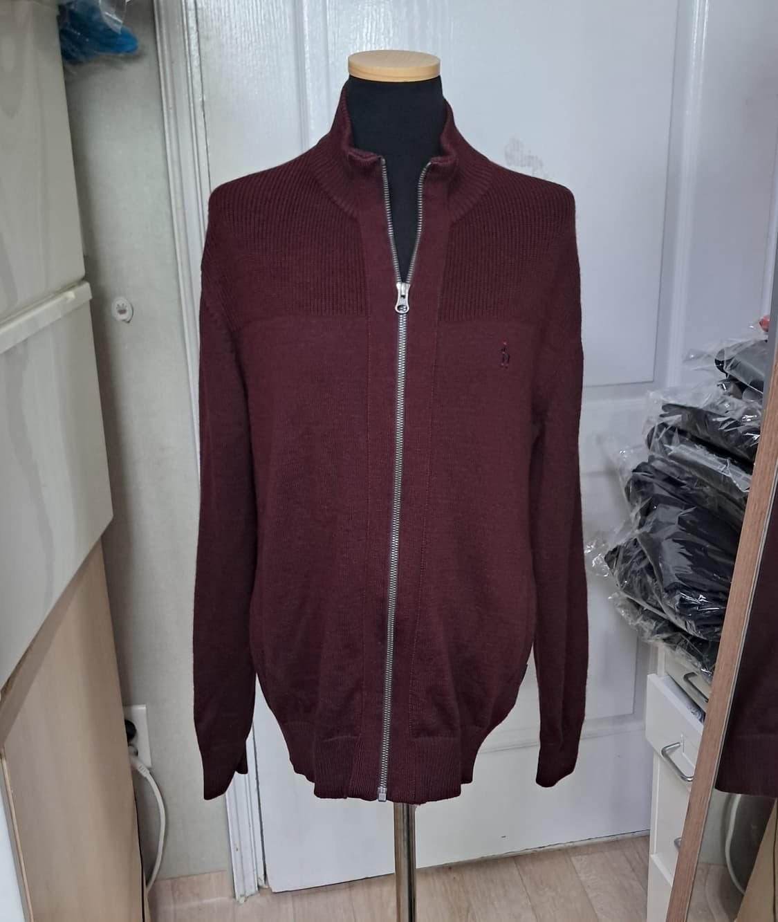 헤지스 남성 니트 집업 가디건 95 상품이미지1