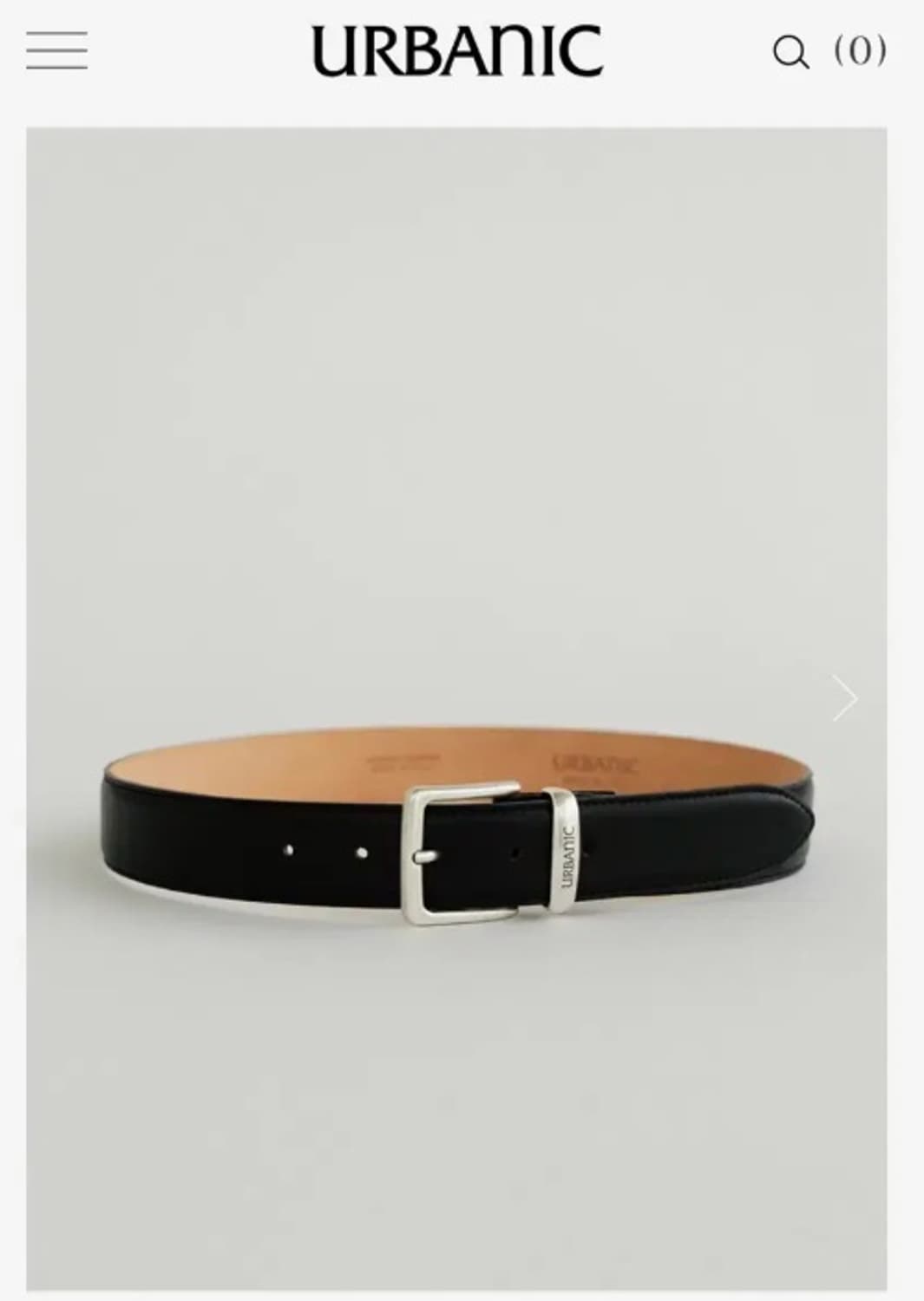 얼바닉30 보나 와이드 벨트 블랙 상품이미지1